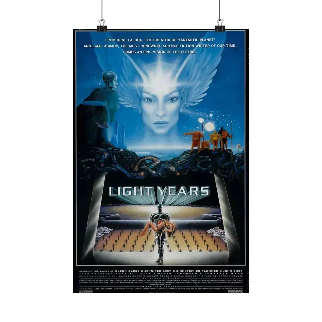 LIGHT YEARS 1988 - Paper Movie Poster 12″ x 18″ Matte - The Sticker Space