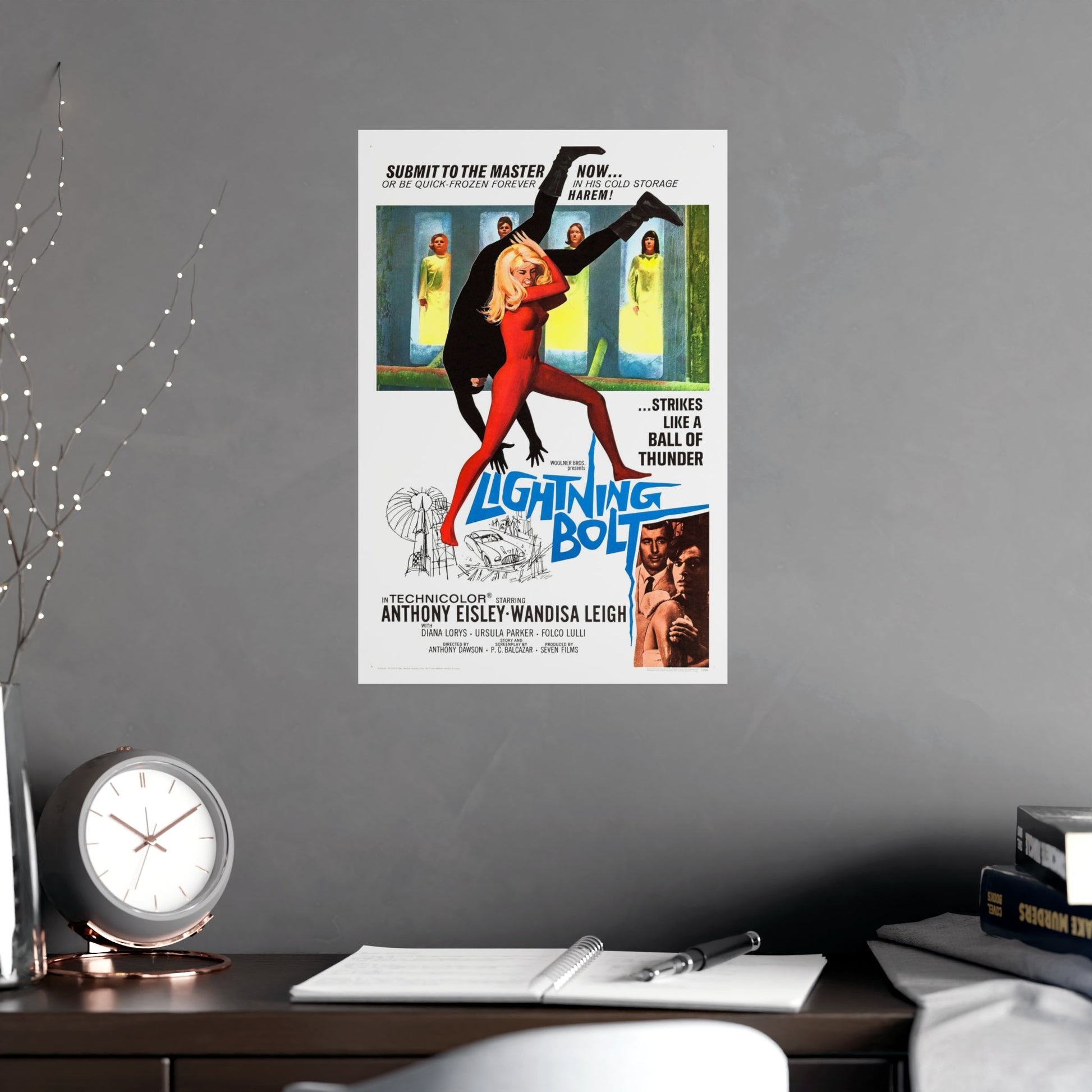 LIGHTNING BOLT 1966 - Paper Movie Poster-The Sticker Space