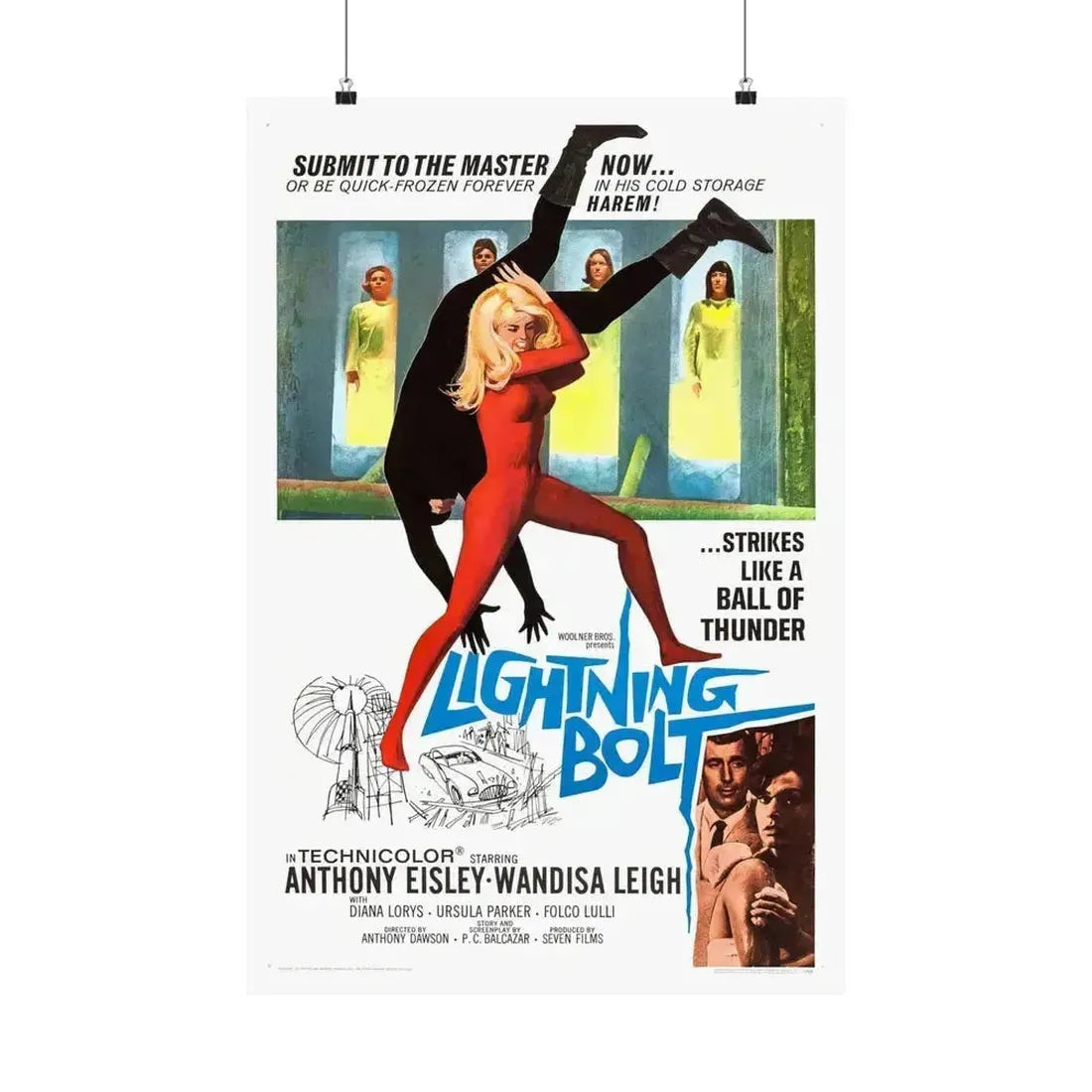 LIGHTNING BOLT 1966 - Paper Movie Poster 20″ x 30″ Matte - The Sticker Space
