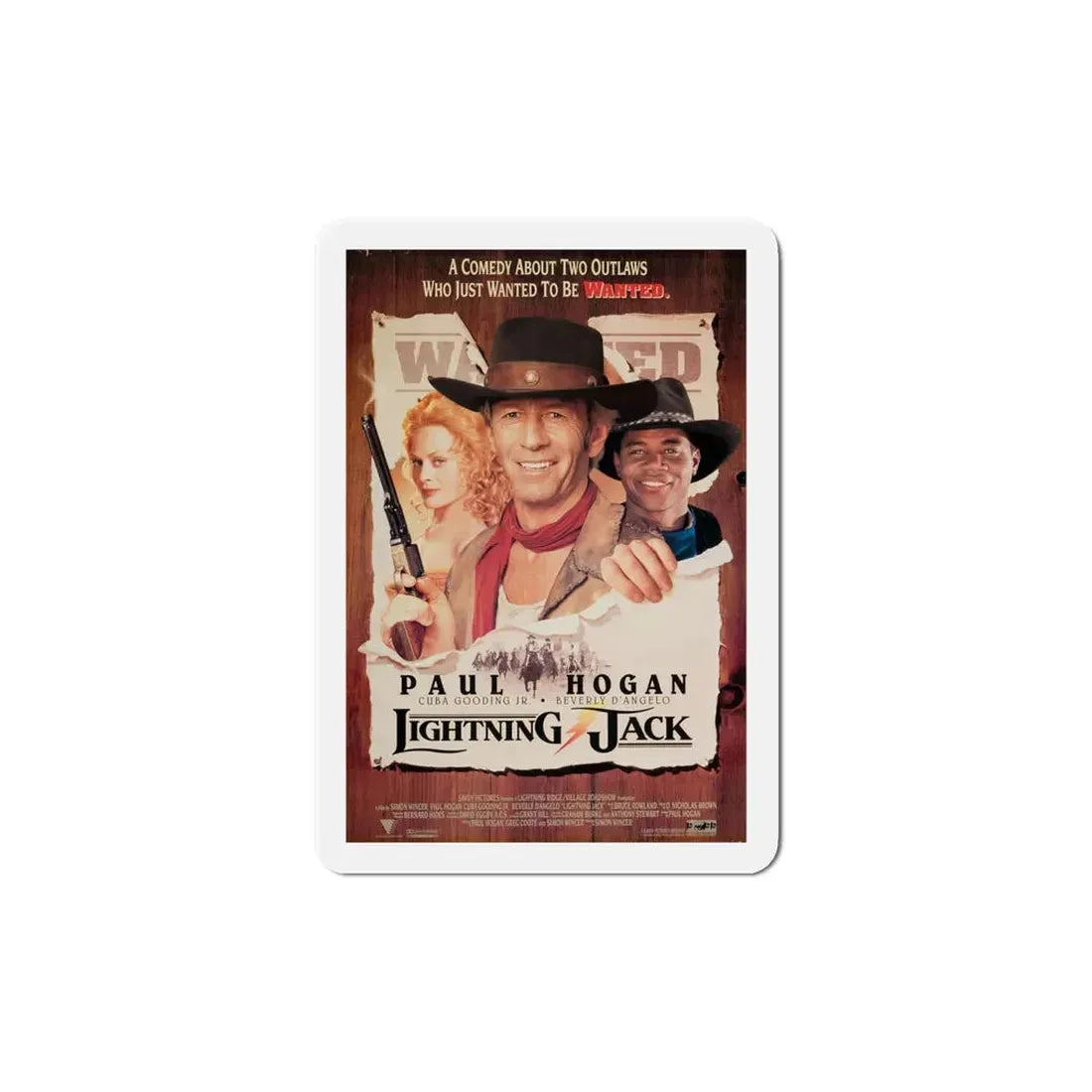 Lightning Jack 1994 Movie Poster Refrigerator Magnet 6 Inch - The Sticker Space