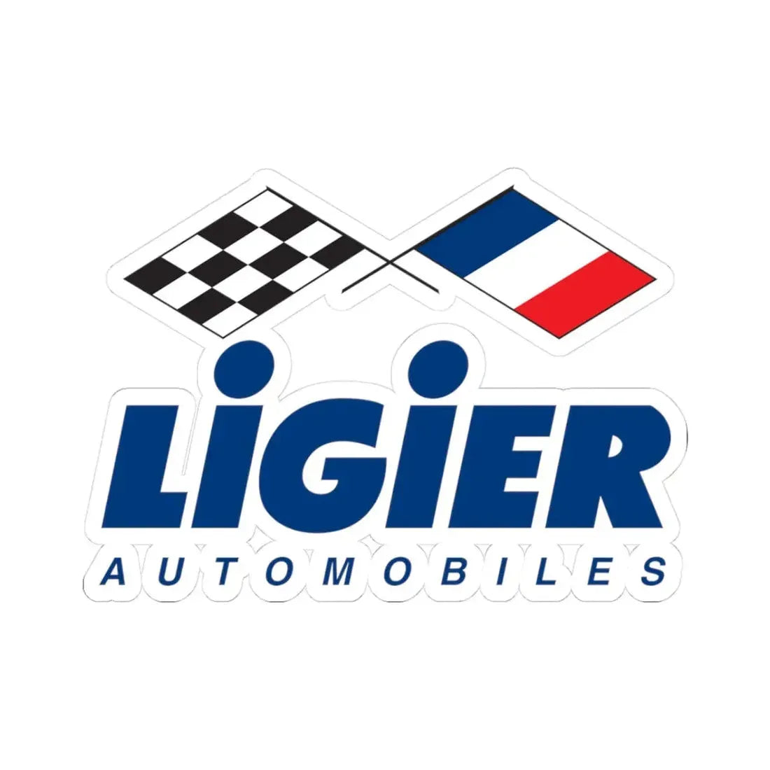 Ligier Automobiles (old 1) (Logo) STICKER Vinyl Kiss-Cut Decal 3 Inch White - The Sticker Space