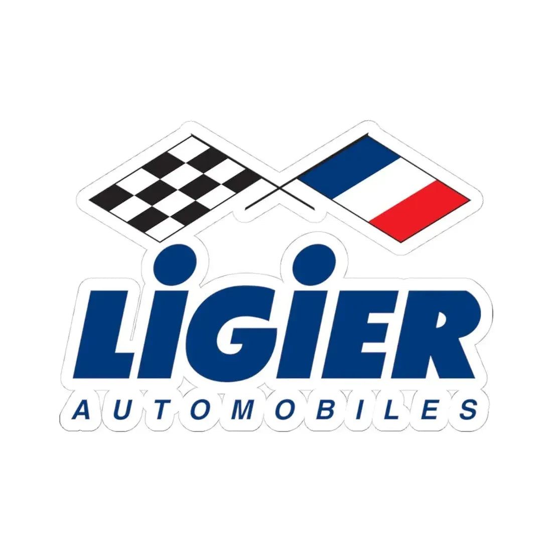 Ligier Automobiles (old 1) (Logo) STICKER Vinyl Kiss-Cut Decal 4 Inch White - The Sticker Space