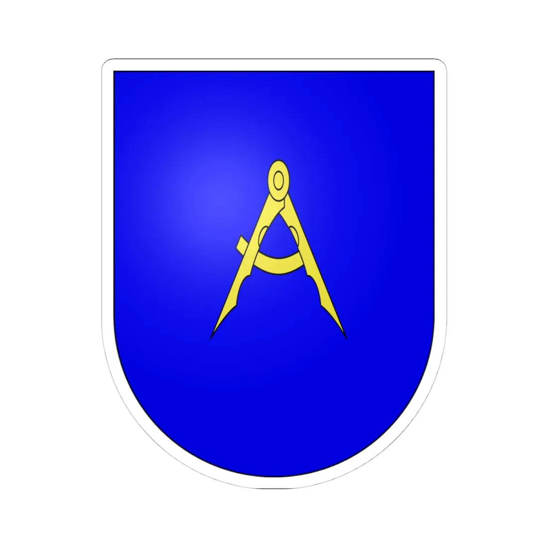 Lignières-coat of arms (Switzerland) (Coat of Arms) STICKER Vinyl Kiss-Cut Decal 4 Inch White - The Sticker Space