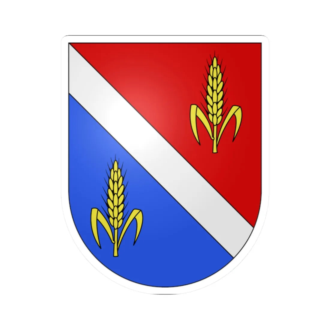 Ligornetto-coat of arms (Switzerland) (Coat of Arms) STICKER Vinyl Kiss-Cut Decal 2 Inch White - The Sticker Space