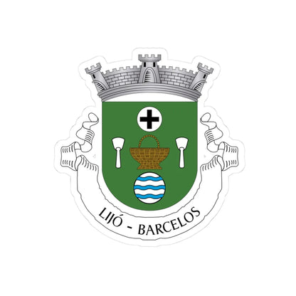 Lijó (Portugal) (Coat of Arms) STICKER Vinyl Kiss-Cut Decal 3 Inch White - The Sticker Space
