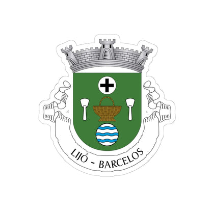 Lijó (Portugal) (Coat of Arms) STICKER Vinyl Kiss-Cut Decal 6 Inch White - The Sticker Space