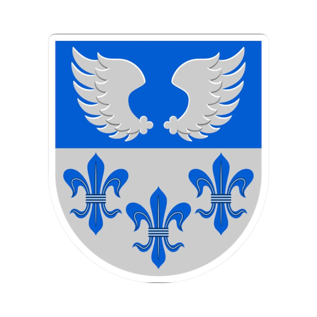 Liljendal.vaakuna (Finland) (Coat of Arms) STICKER Vinyl Kiss-Cut Decal 2 Inch White - The Sticker Space