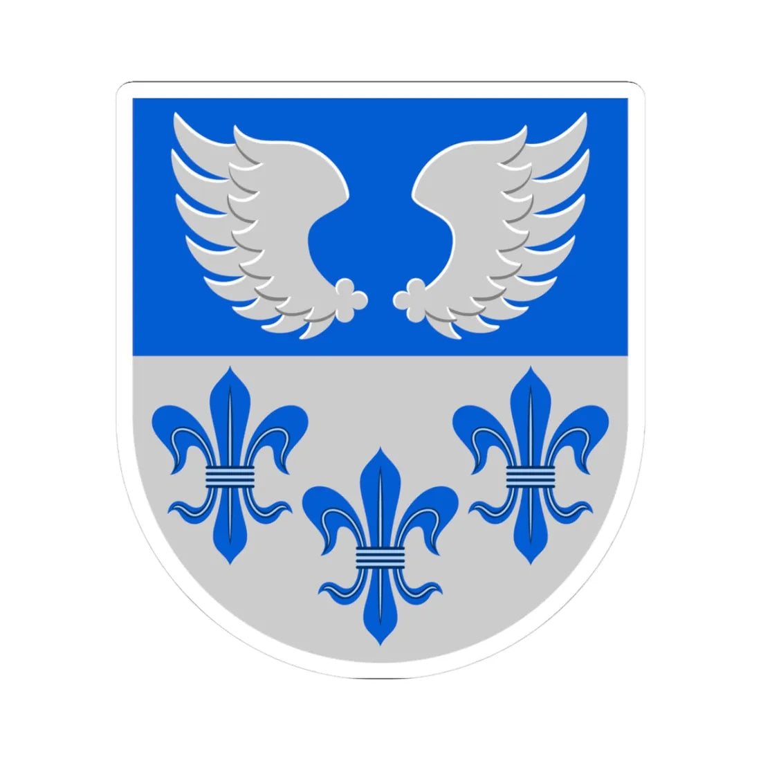 Liljendal.vaakuna (Finland) (Coat of Arms) STICKER Vinyl Kiss-Cut Decal 3 Inch White - The Sticker Space