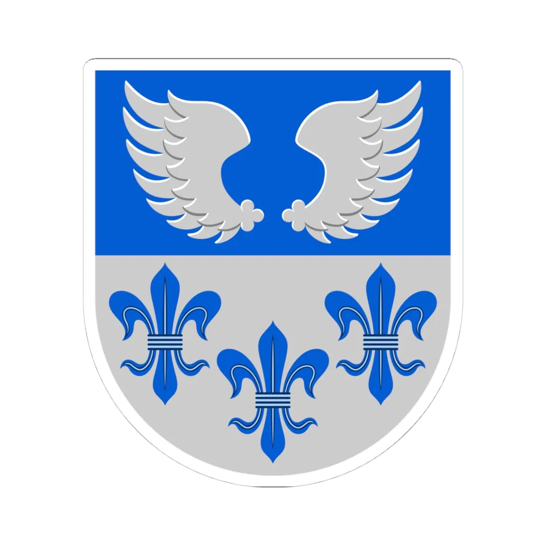 Liljendal.vaakuna (Finland) (Coat of Arms) STICKER Vinyl Kiss-Cut Decal 4 Inch White - The Sticker Space