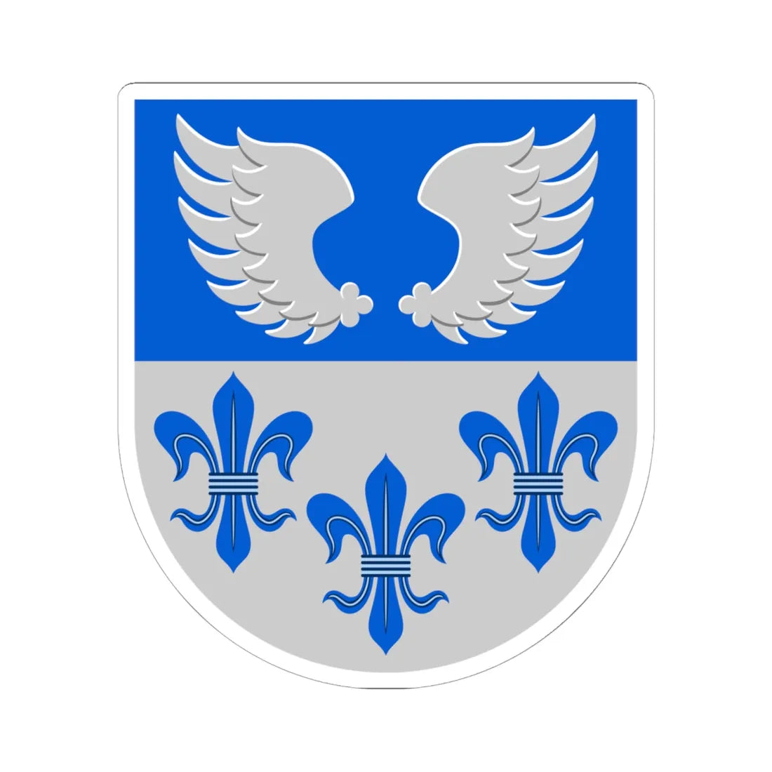 Liljendal.vaakuna (Finland) (Coat of Arms) STICKER Vinyl Kiss-Cut Decal 6 Inch White - The Sticker Space