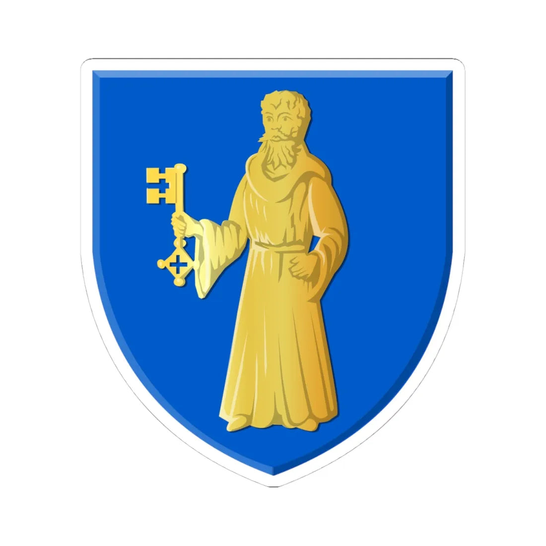 Lille wapen (Belgium) (Coat of Arms) STICKER Vinyl Kiss-Cut Decal 4 Inch White - The Sticker Space