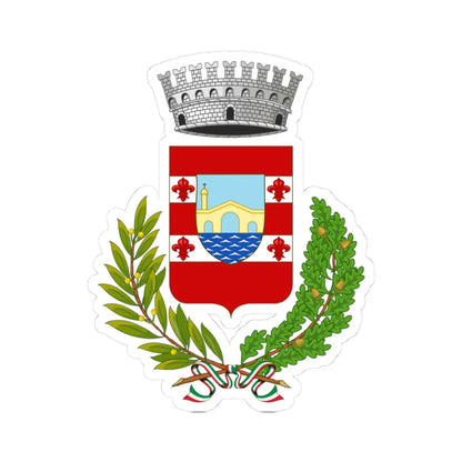 Lillianes-Stemma (Italy) (Coat of Arms) STICKER Vinyl Kiss-Cut Decal 3 Inch White - The Sticker Space