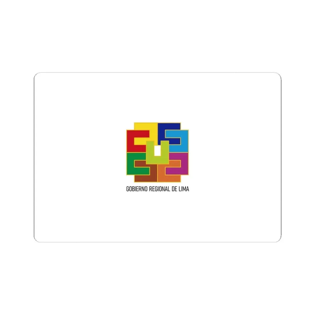 Lima region flag (Peru) STICKER Vinyl Kiss-Cut Decal 6 Inch White - The Sticker Space