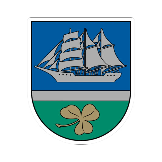 Limbažu rajona ģerbonis (Latvia) (Coat of Arms) STICKER Vinyl Kiss-Cut Decal 2 Inch White - The Sticker Space