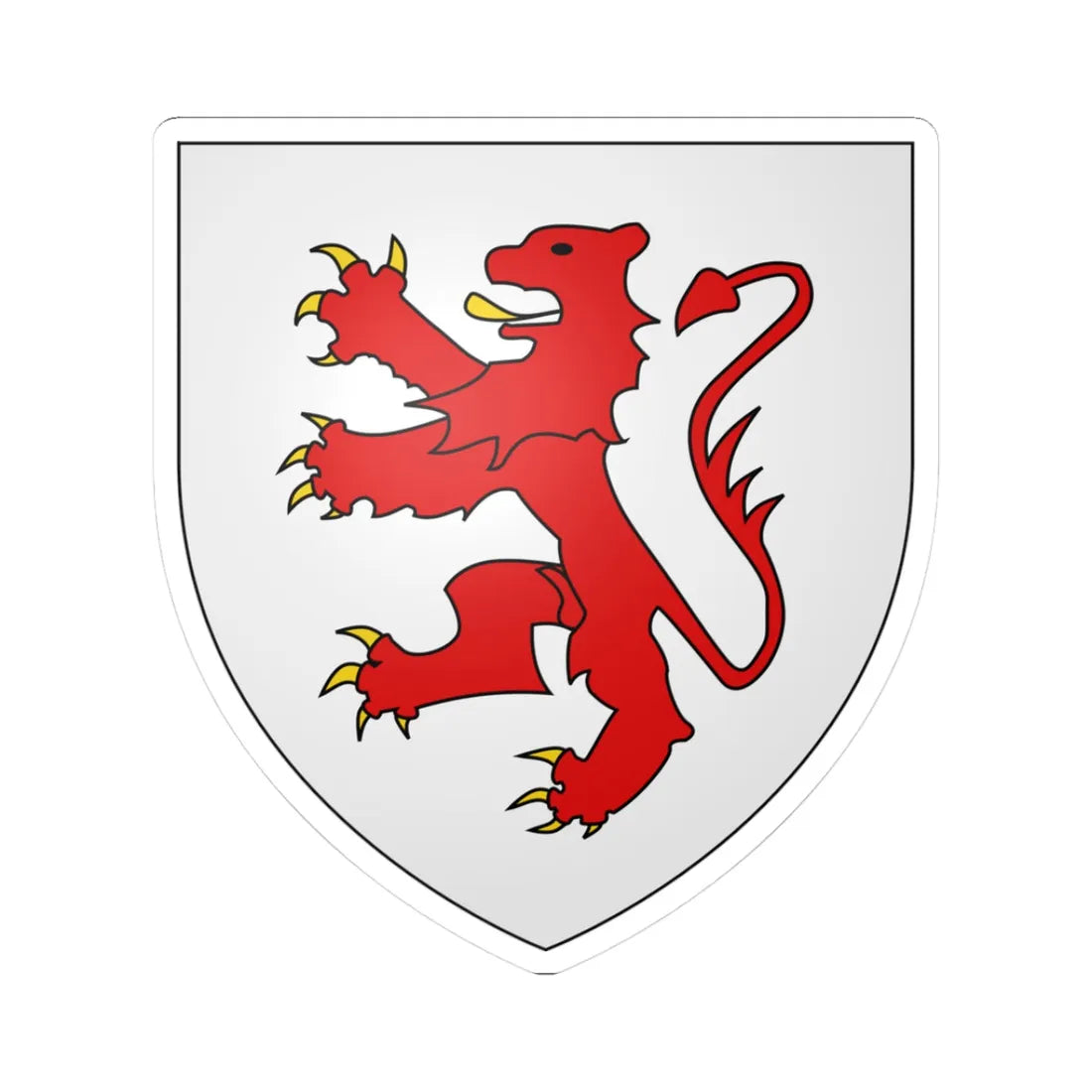 Limburg Old Arms (Belgium) (Coat of Arms) STICKER Vinyl Kiss-Cut Decal 3 Inch White - The Sticker Space