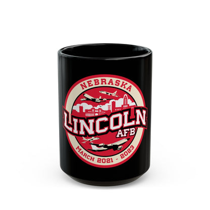 Lincoln Air Force Base (U.S. Air Force) Black Coffee Mug-15oz-The Sticker Space