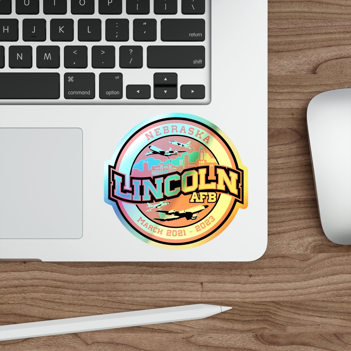 Lincoln Air Force Base (U.S. Air Force) Holographic STICKER Die-Cut Vinyl Decal-The Sticker Space