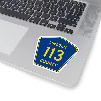 Lincoln County 113 (South Dakota) (Road Sign) STICKER Vinyl Kiss-Cut Decal - The Sticker Space
