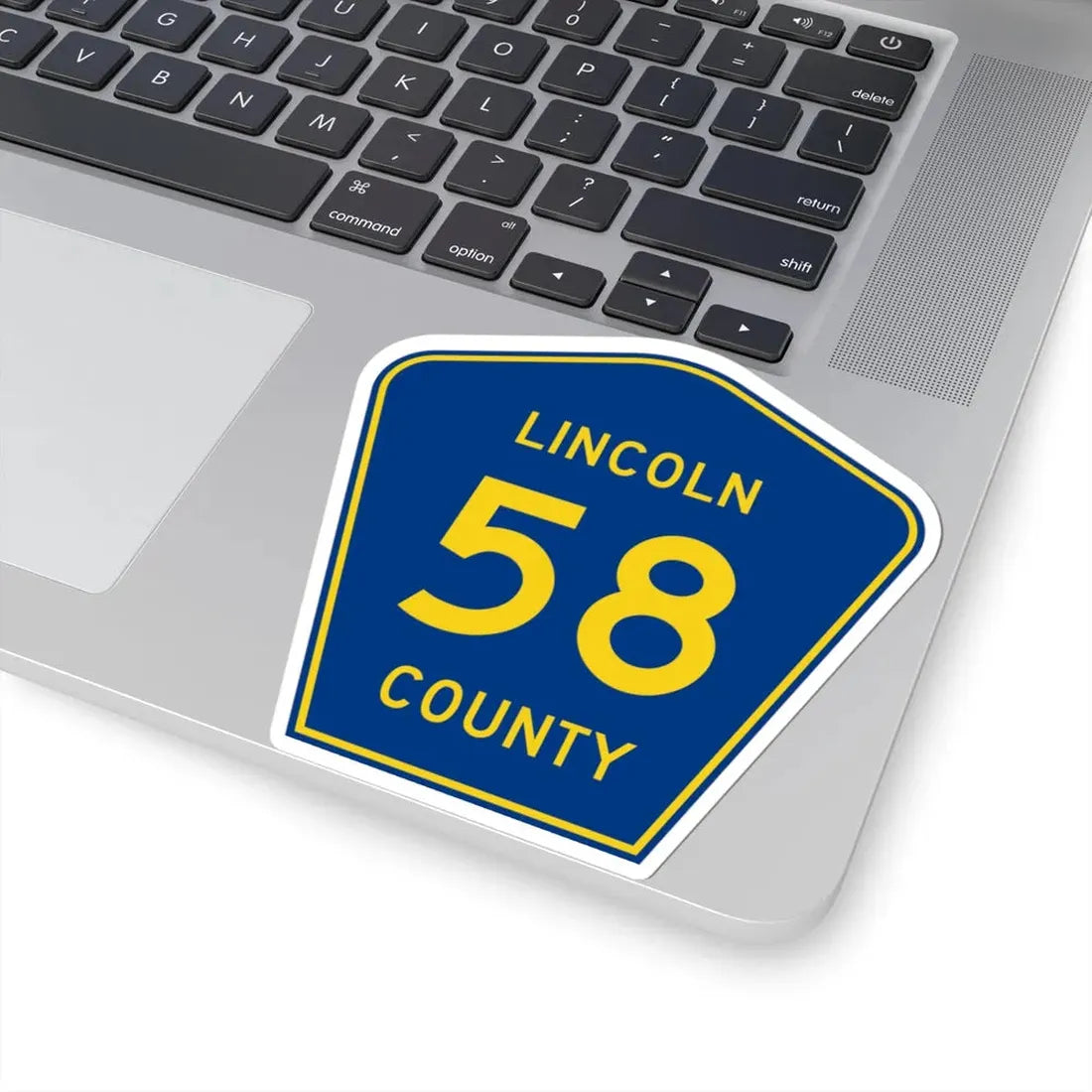 Lincoln County Route 58 AR (Arkansas) (Road Sign) STICKER Vinyl Kiss-Cut Decal - The Sticker Space