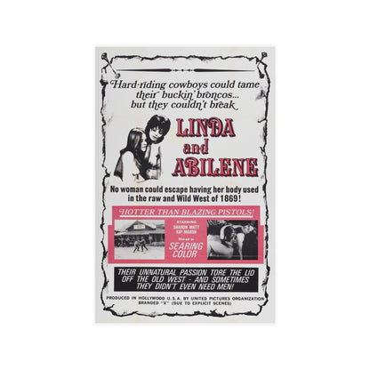 LINDA AND ABILENE 1969 - Paper Movie Poster-11″ x 17″ (Vertical)-The Sticker Space