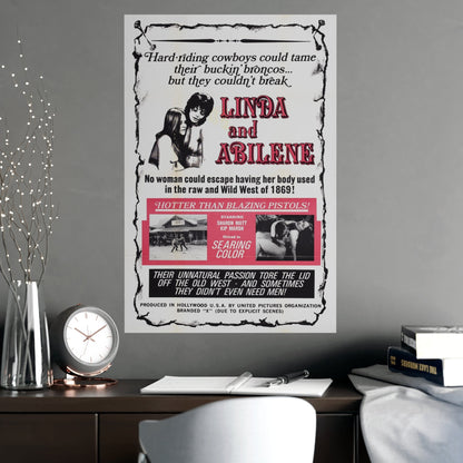 LINDA AND ABILENE 1969 - Paper Movie Poster-The Sticker Space