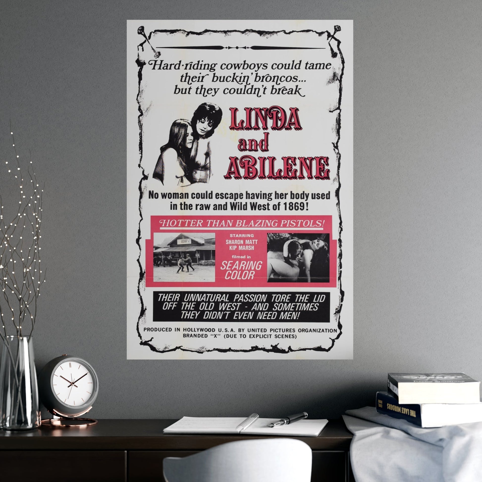 LINDA AND ABILENE 1969 - Paper Movie Poster-The Sticker Space