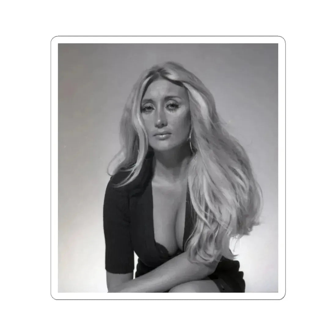 Linda Gaye Scott #02 (Vintage Female Icon) STICKER Vinyl Kiss-Cut Decal 6 Inch White - The Sticker Space