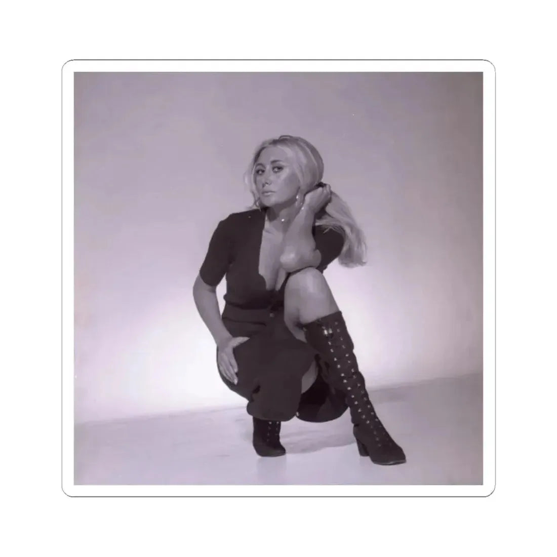 Linda Gaye Scott #21 (Vintage Female Icon) STICKER Vinyl Kiss-Cut Decal 2 Inch White - The Sticker Space