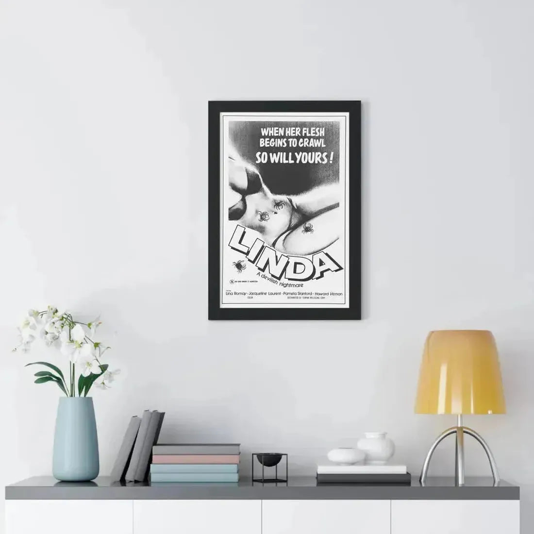 LINDA (LORNA THE EXORCIST) 1974 - Framed Movie Poster - The Sticker Space