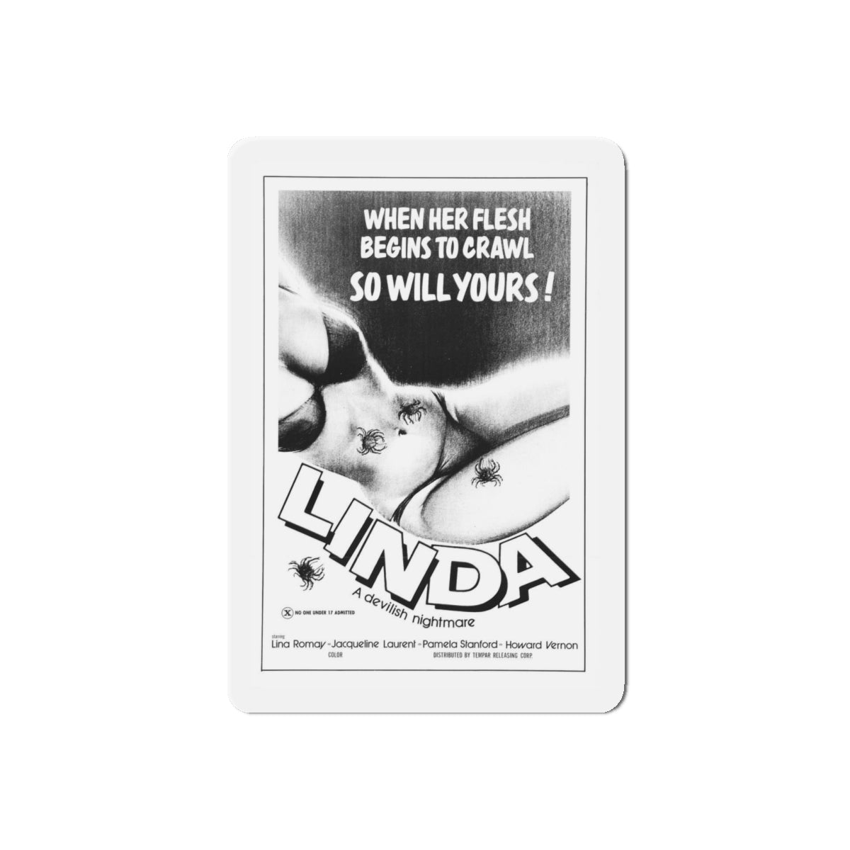 LINDA (LORNA THE EXORCIST) 1974 Movie Poster - Refrigerator Magnet-5" x 5"-The Sticker Space