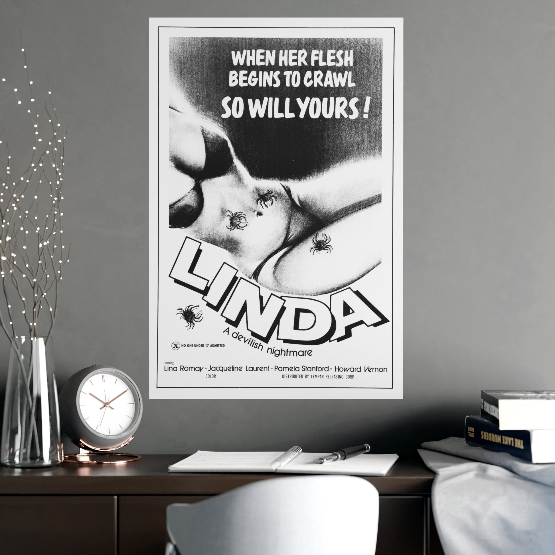 LINDA (LORNA THE EXORCIST) 1974 - Paper Movie Poster-The Sticker Space