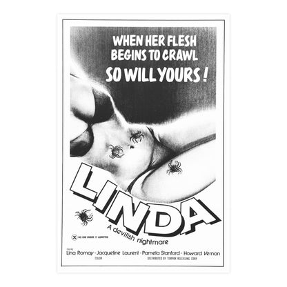 LINDA (LORNA THE EXORCIST) 1974 - Paper Movie Poster-24″ x 36″ (Vertical)-The Sticker Space