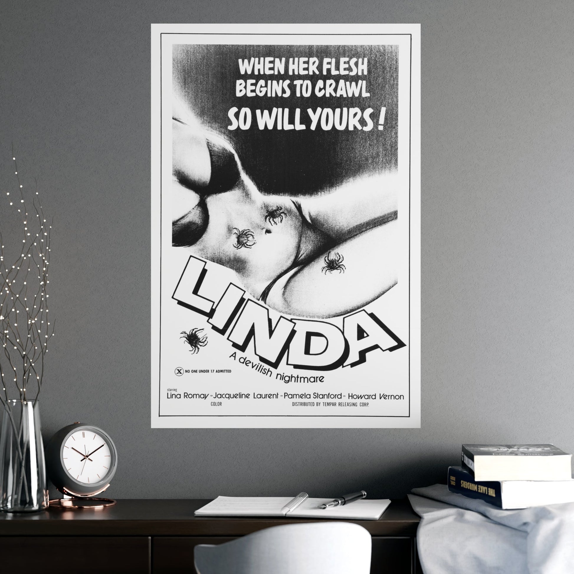 LINDA (LORNA THE EXORCIST) 1974 - Paper Movie Poster-The Sticker Space