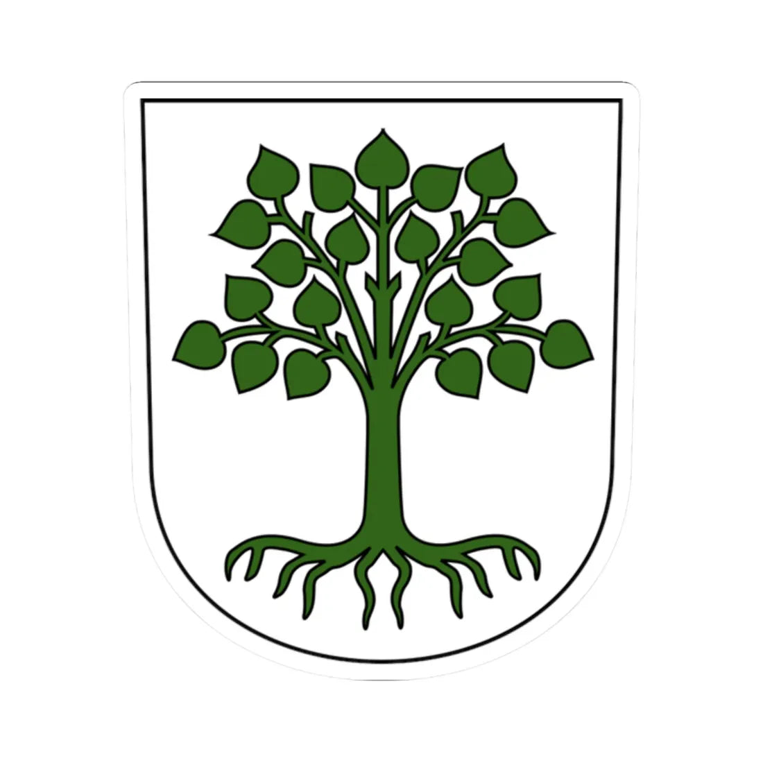 Lindau-blazon (Switzerland) (Coat of Arms) STICKER Vinyl Kiss-Cut Decal 2 Inch White - The Sticker Space