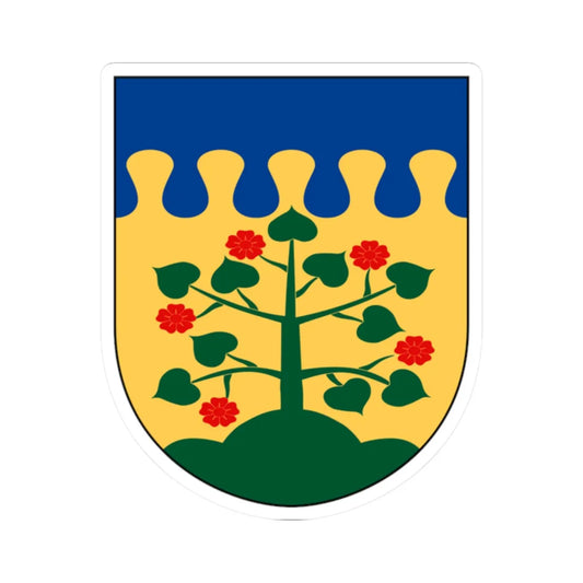 Lindbergs församling vapen (Sweden) (Coat of Arms) STICKER Vinyl Kiss-Cut Decal 2 Inch White - The Sticker Space