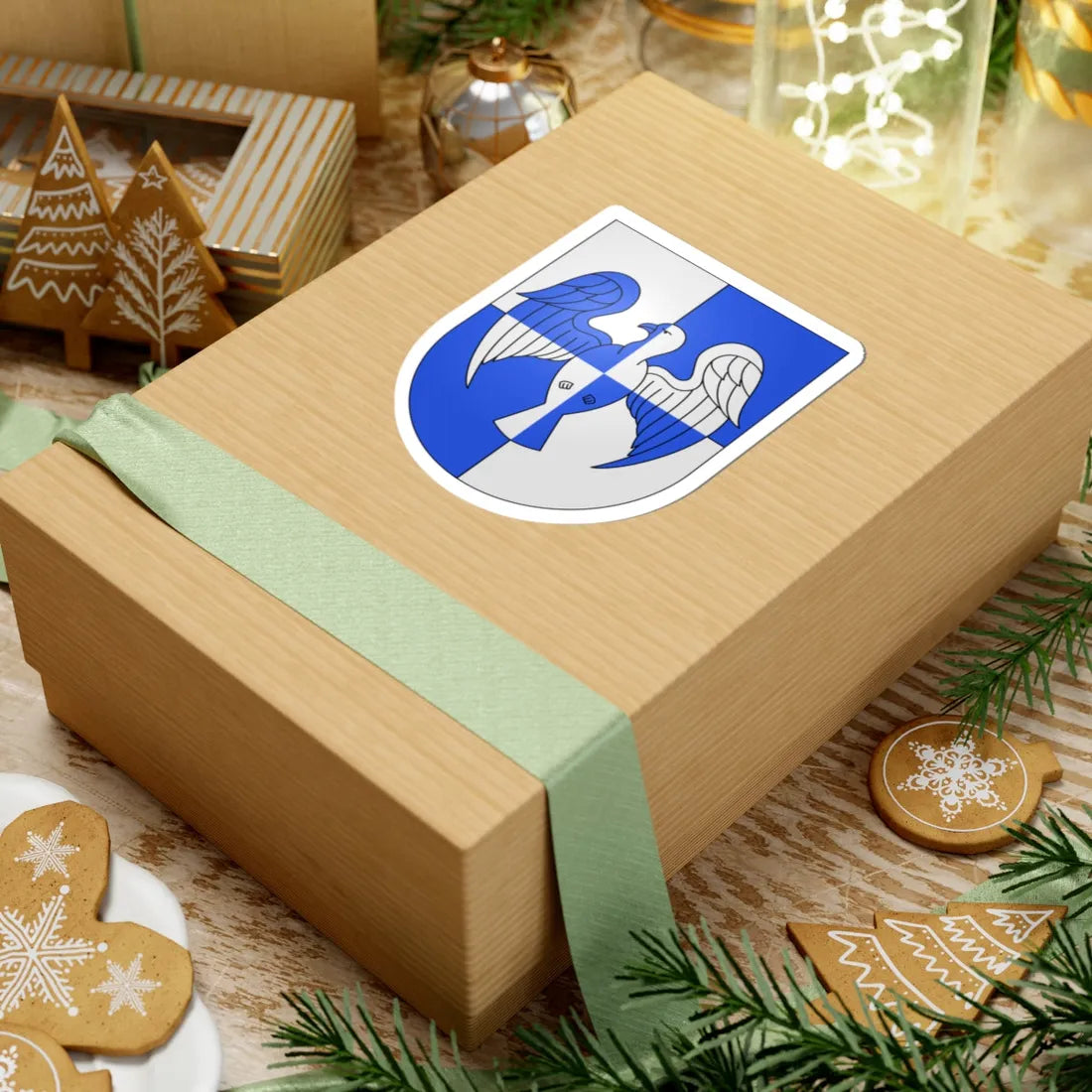 Linescio-coat of arms (Switzerland) (Coat of Arms) STICKER Vinyl Kiss-Cut Decal - The Sticker Space