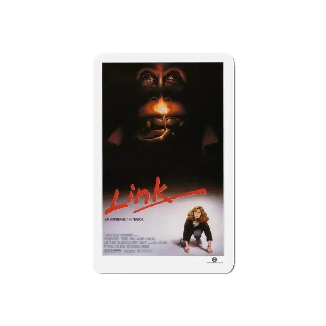 LINK 1986 Movie Poster - Refrigerator Magnet 5 Inch Die-Cut - The Sticker Space