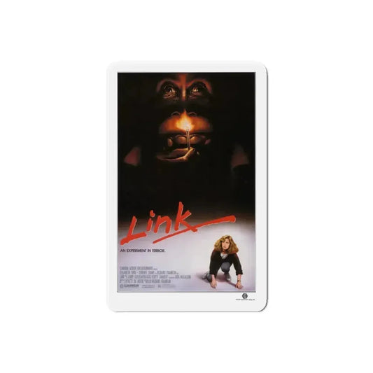 LINK 1986 Movie Poster - Refrigerator Magnet 6 Inch Die-Cut - The Sticker Space