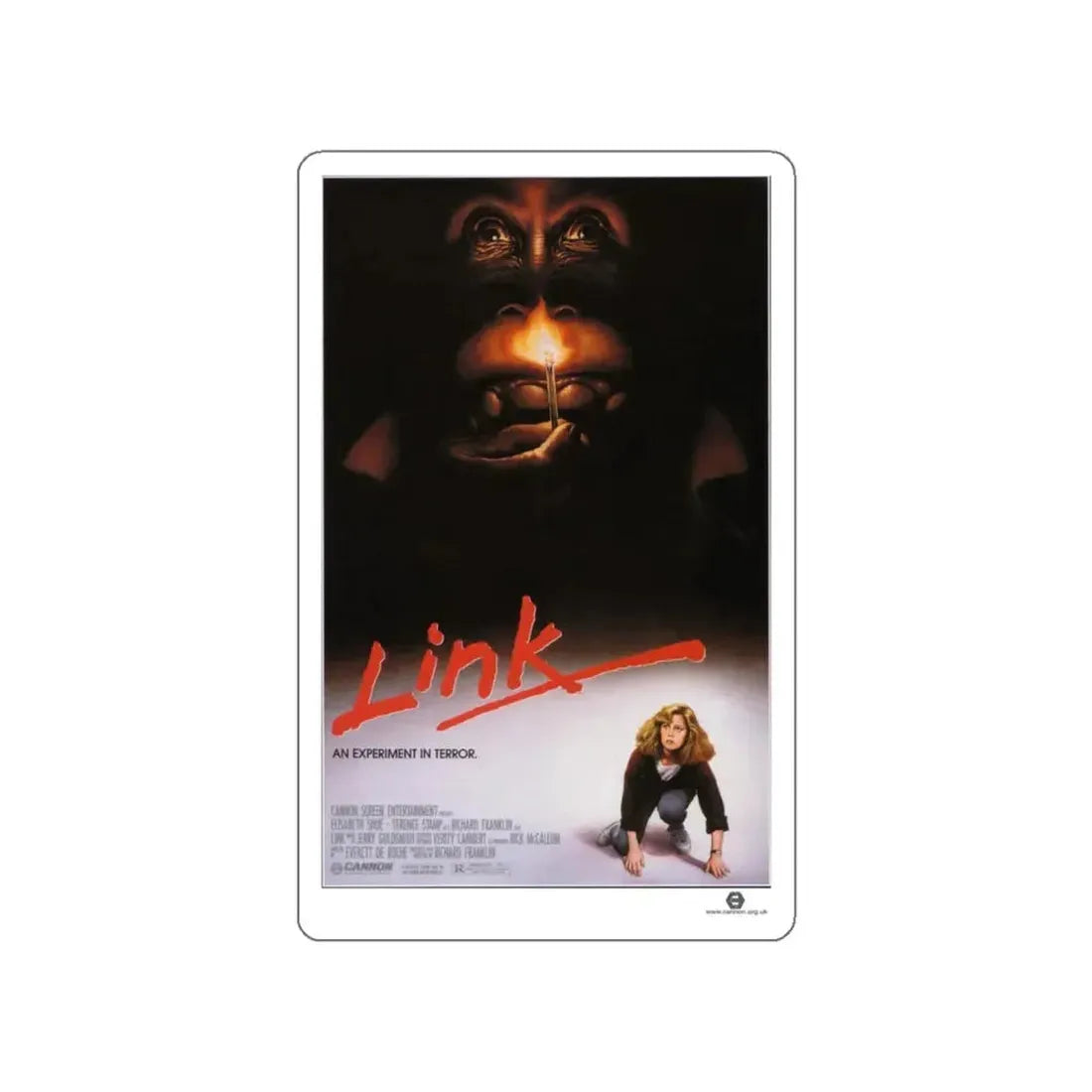LINK 1986 Movie Poster STICKER Vinyl Die-Cut Decal 5 Inch - The Sticker Space