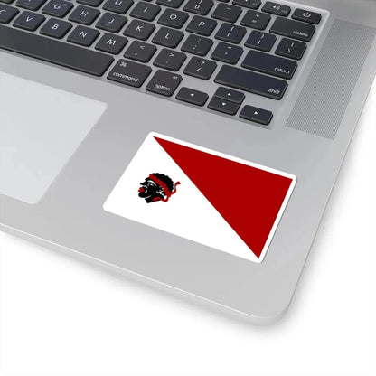 Linkebeek vlag (Belgium) STICKER Vinyl Kiss-Cut Decal - The Sticker Space