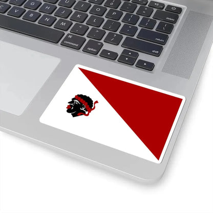 Linkebeek vlag (Belgium) STICKER Vinyl Kiss-Cut Decal - The Sticker Space