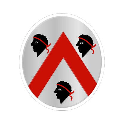 Linkebeek wapen (Belgium) (Coat of Arms) STICKER Vinyl Kiss-Cut Decal 4 Inch White - The Sticker Space