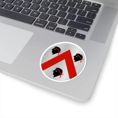 Linkebeek wapen (Belgium) (Coat of Arms) STICKER Vinyl Kiss-Cut Decal - The Sticker Space