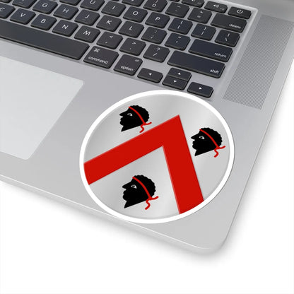 Linkebeek wapen (Belgium) (Coat of Arms) STICKER Vinyl Kiss-Cut Decal - The Sticker Space