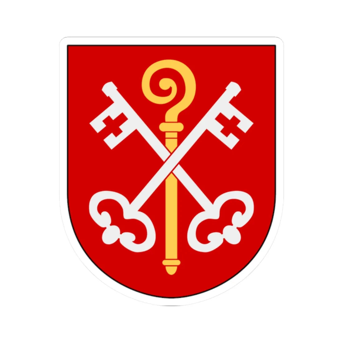 Linköping stift vapen (Sweden) (Coat of Arms) STICKER Vinyl Kiss-Cut Decal 2 Inch White - The Sticker Space