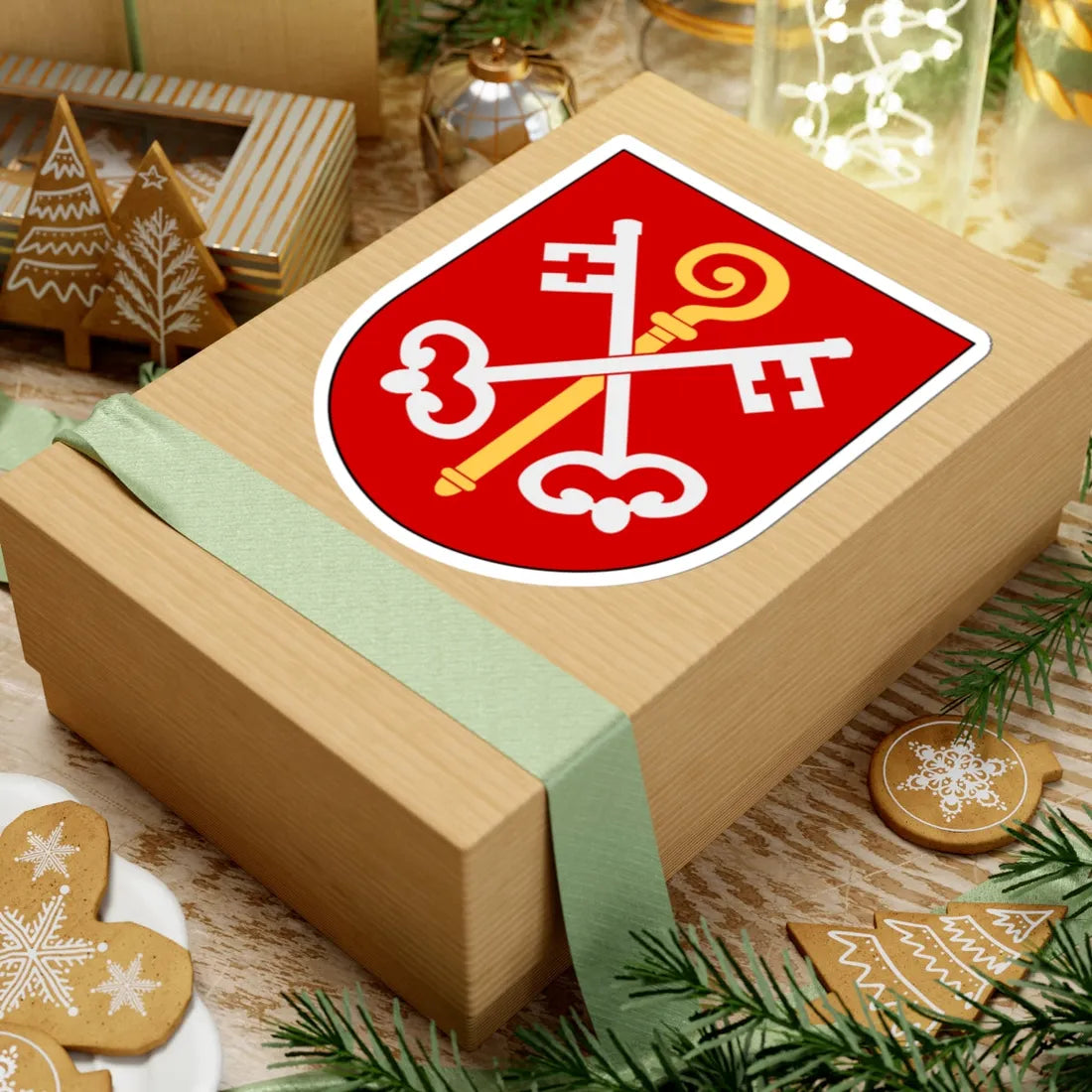 Linköping stift vapen (Sweden) (Coat of Arms) STICKER Vinyl Kiss-Cut Decal - The Sticker Space