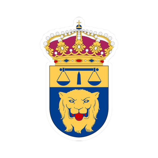 Linköpings tingsrätt vapen (Sweden) (Coat of Arms) STICKER Vinyl Kiss-Cut Decal 2 Inch White - The Sticker Space