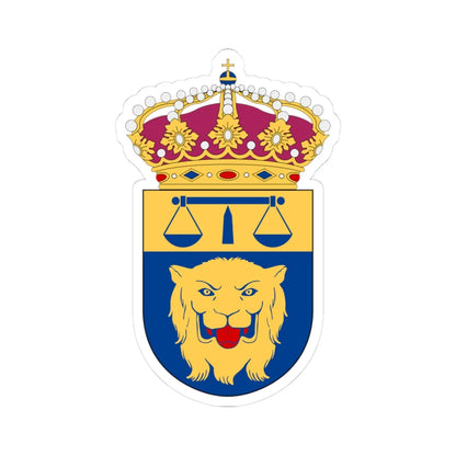 Linköpings tingsrätt vapen (Sweden) (Coat of Arms) STICKER Vinyl Kiss-Cut Decal 3 Inch White - The Sticker Space
