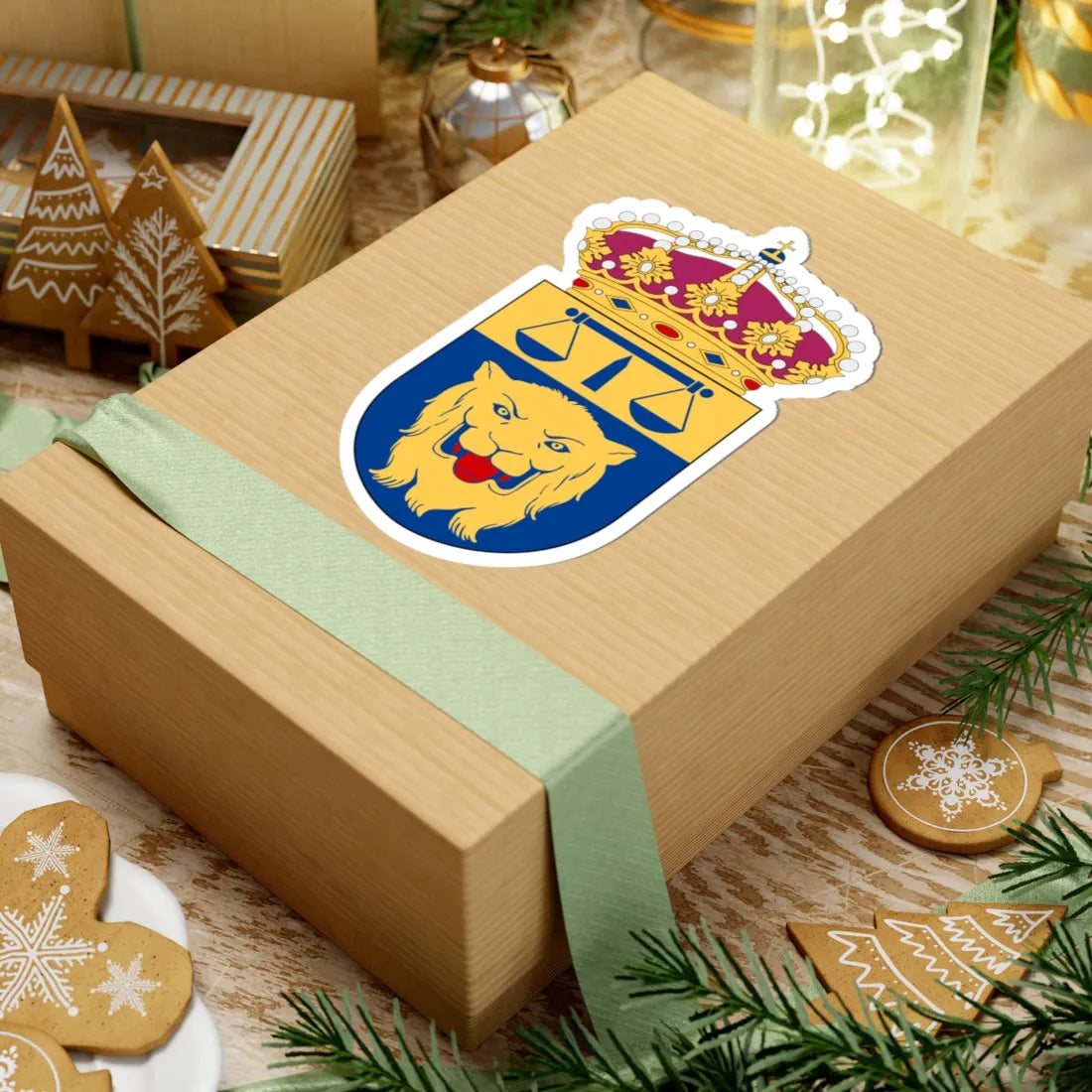 Linköpings tingsrätt vapen (Sweden) (Coat of Arms) STICKER Vinyl Kiss-Cut Decal - The Sticker Space