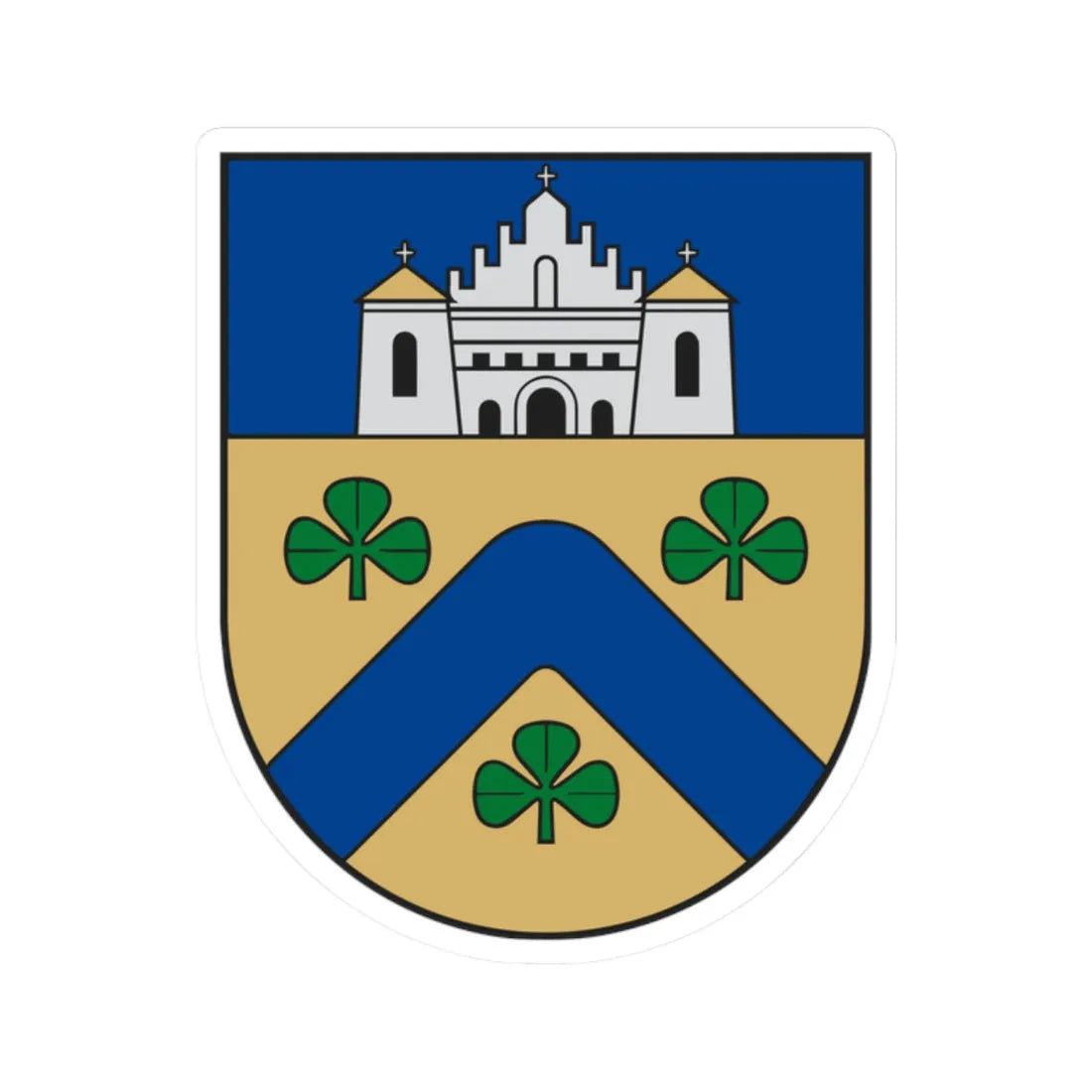 Linkuvos herbas (Lithuania) (Coat of Arms) STICKER Vinyl Kiss-Cut Decal 2 Inch White - The Sticker Space